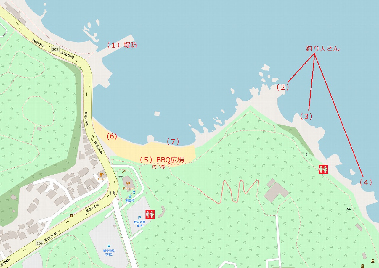 観音崎公園の地図