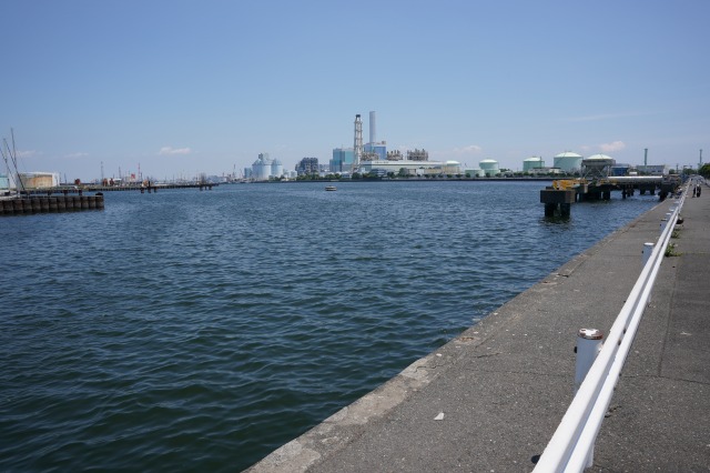 根岸港コンビニ前釣り場の写真