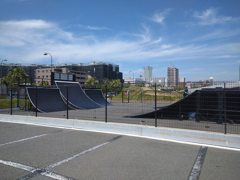 うみかぜ公園のBMX混雑状況