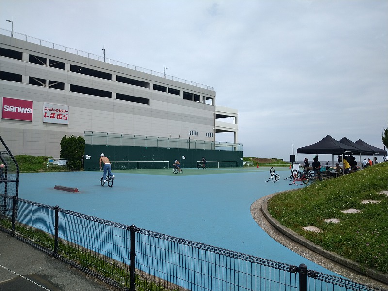 うみかぜ公園のBMX混雑状況