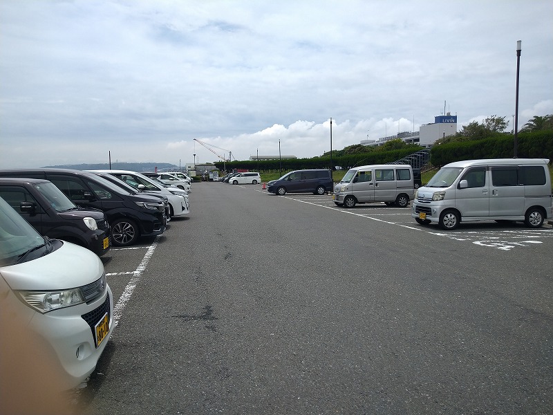 うみかぜ公園の駐車場混雑状況