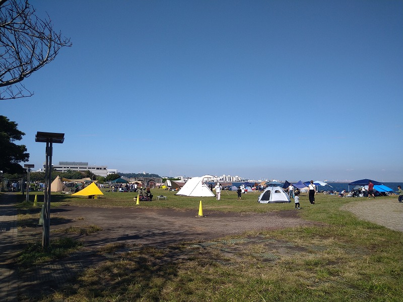 うみかぜ公園のBBQ混雑状況