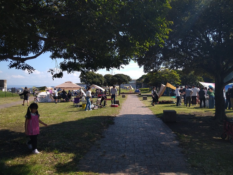 うみかぜ公園のBBQ混雑状況