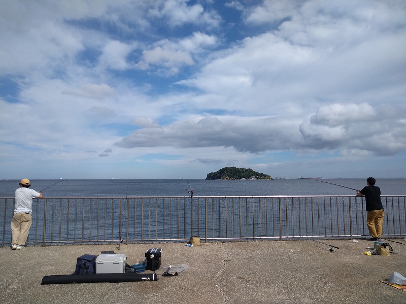 うみかぜ公園からの猿島の写真