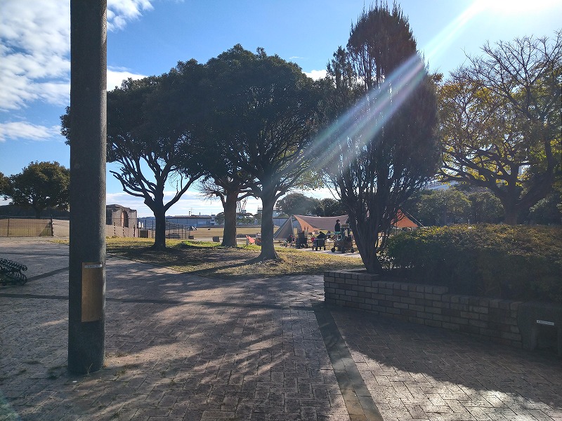 うみかぜ公園のBBQ混雑状況