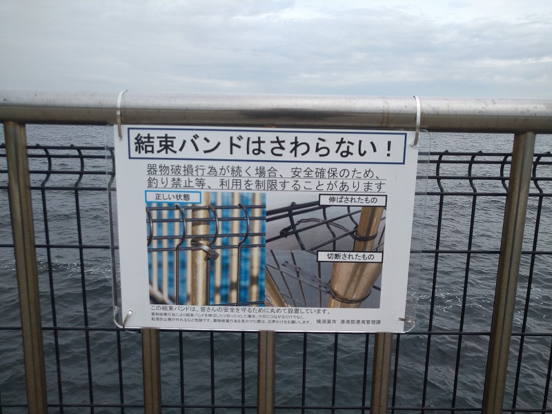柵の結束バンドをイジル人がいるそうです。