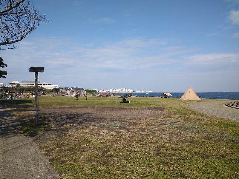 うみかぜ公園のBBQ混雑状況
