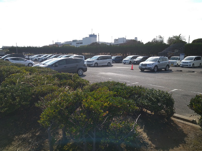 うみかぜ公園の駐車場混雑状況